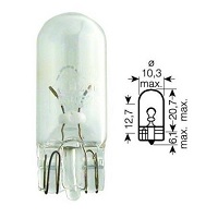 Bec pozitie W5W Hella Standard 12V, 5W