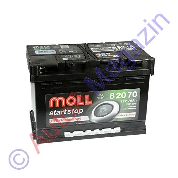 Acumulator auto Moll Start/Stop EFB 70Ah / 760A Acumulatori Auto | AutoA  Magazin