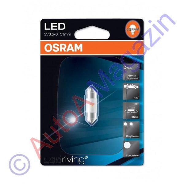 Bec auto LED Festoon C5W 31mm Osram LED Standard Retrofits, 6000K, 12V, 1W  Accesorii Auto Diverse | AutoA Magazin