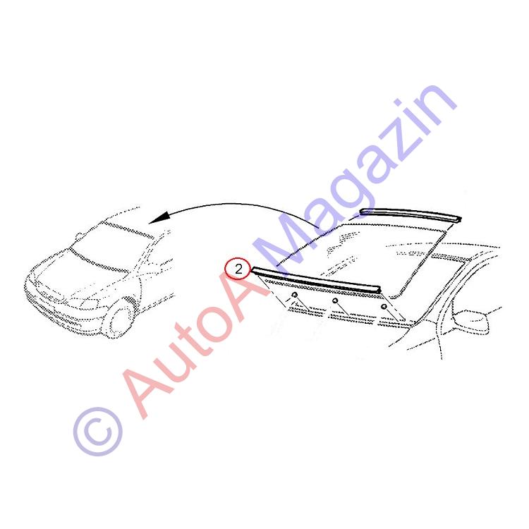 Cheder inferior parbriz Astra G Z12XE | AutoA Magazin